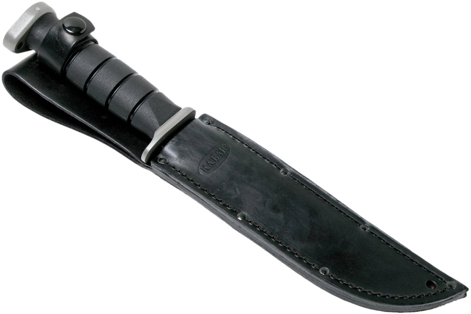 KA-BAR D2 Extreme Fighting Knife 1283, Serrated Blade, Kraton Handle, étui En Cuir 9 KA-BAR D2 Extreme Fighting Knife 1283, Serrated Blade, Kraton Handle, étui En Cuir – Image 7