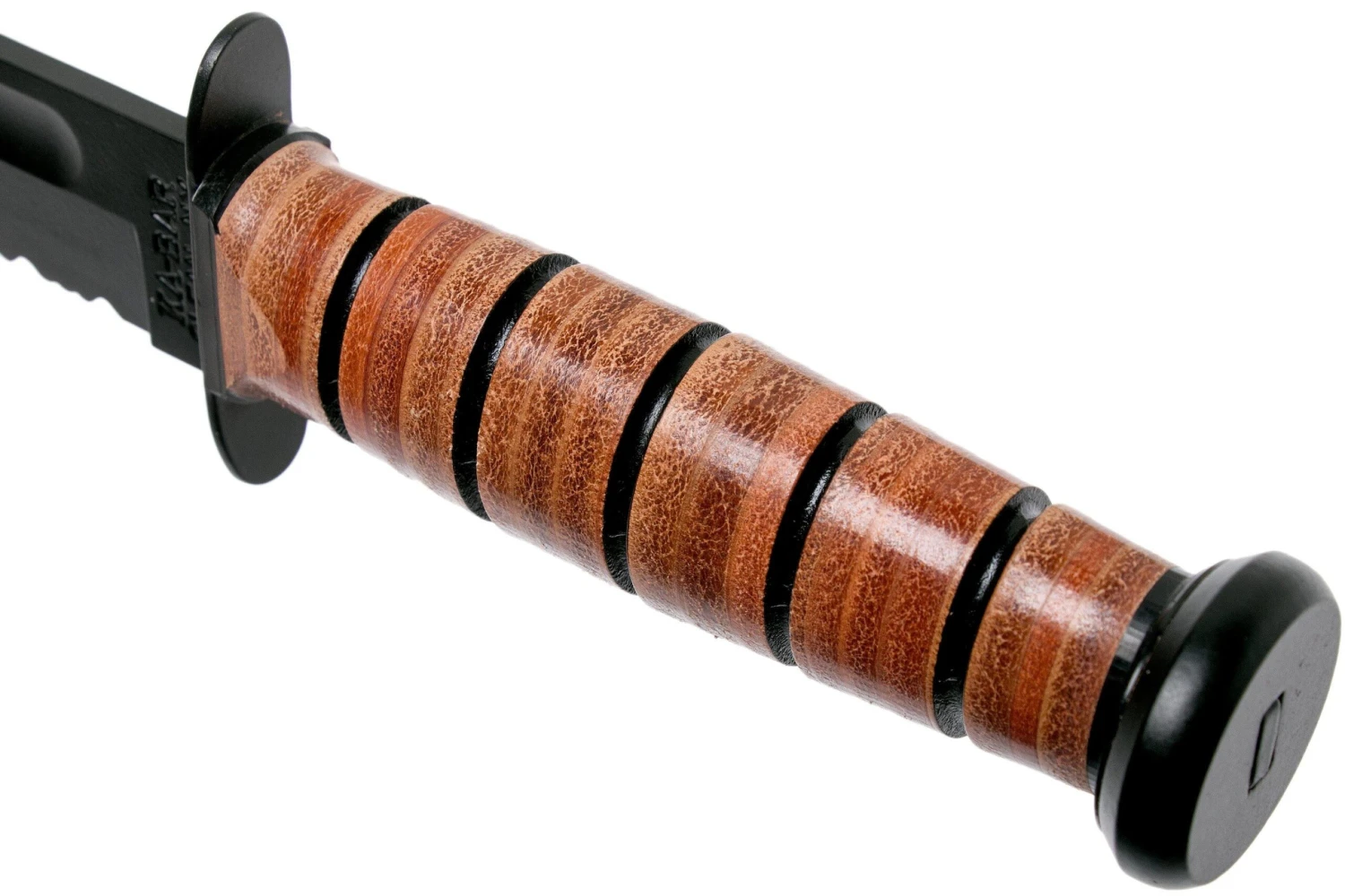 KA-BAR USMC 5018 Partiellement Dentelé, Cuir, étui En Plastique 7 KA-BAR USMC 5018 Partiellement Dentelé, Cuir, étui En Plastique – Image 5