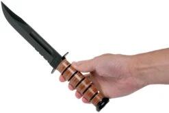 KA-BAR USMC 5018 Partiellement Dentelé, Cuir, étui En Plastique 15 KA-BAR USMC 5018 Partiellement Dentelé, Cuir, étui En Plastique -Magasin de couteaux KA5018 06 ka bar