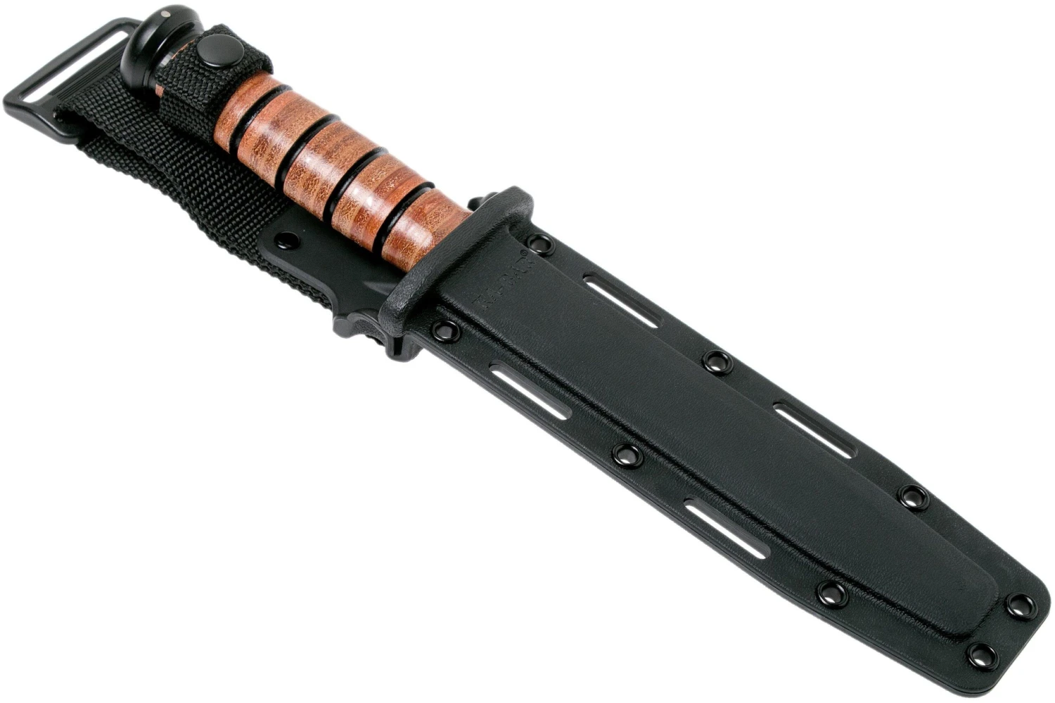 KA-BAR USMC 5018 Partiellement Dentelé, Cuir, étui En Plastique 9 KA-BAR USMC 5018 Partiellement Dentelé, Cuir, étui En Plastique – Image 7