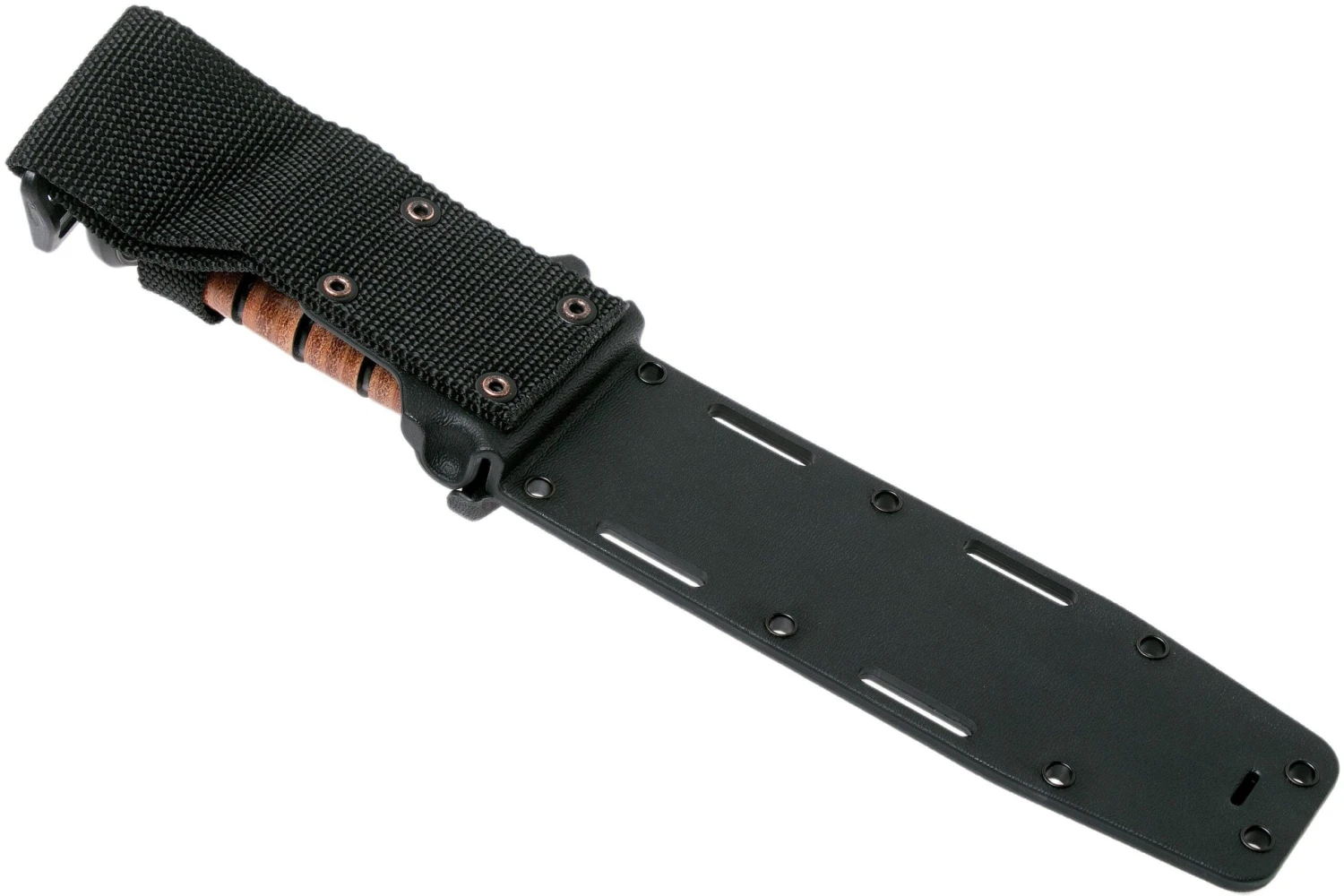 KA-BAR USMC 5018 Partiellement Dentelé, Cuir, étui En Plastique 10 KA-BAR USMC 5018 Partiellement Dentelé, Cuir, étui En Plastique – Image 8