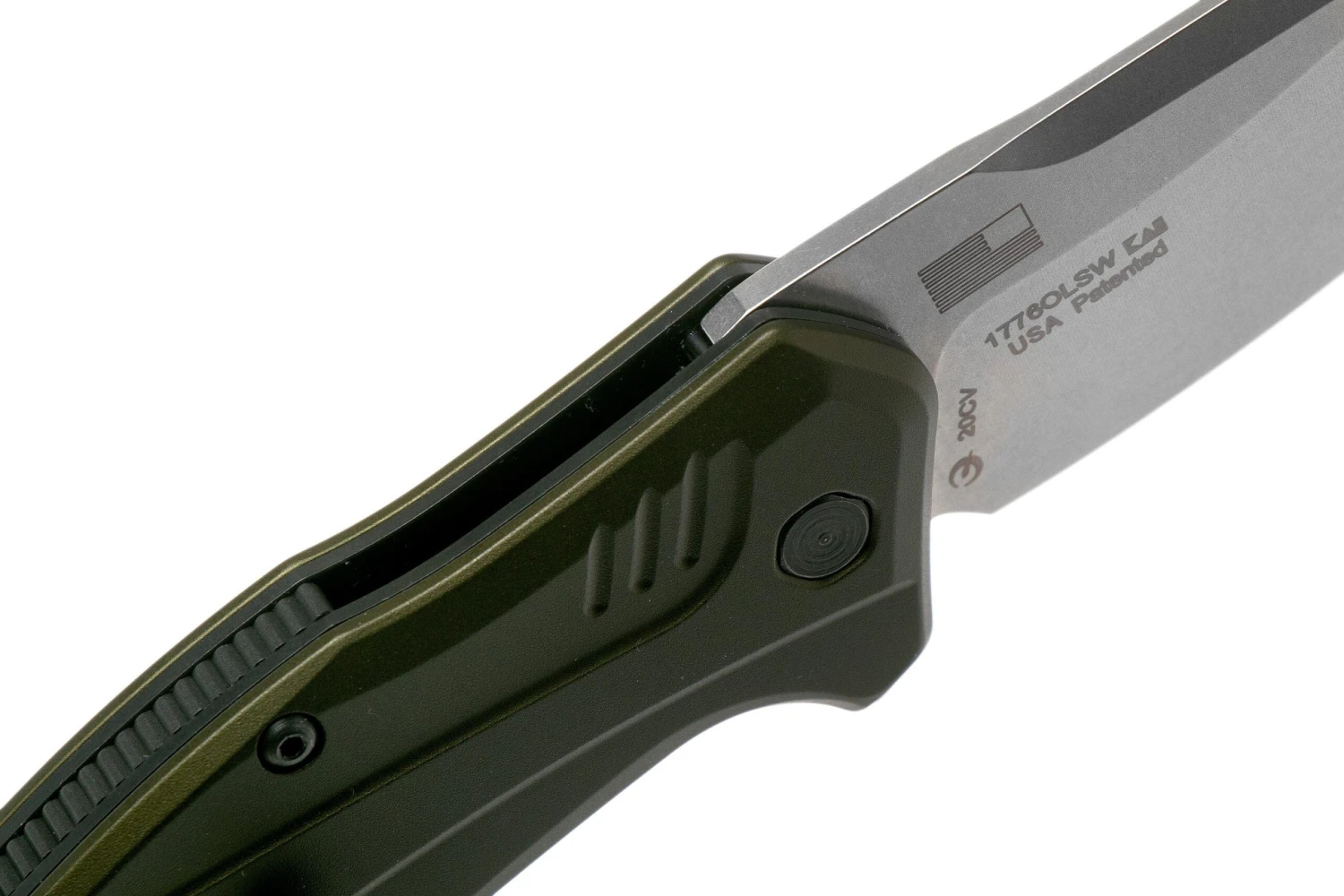 Kershaw Link Olive 1776OLSW CPM 20CV Couteau De Poche, Manche En Aluminium 8 Kershaw Link Olive 1776OLSW CPM 20CV Couteau De Poche, Manche En Aluminium – Image 6