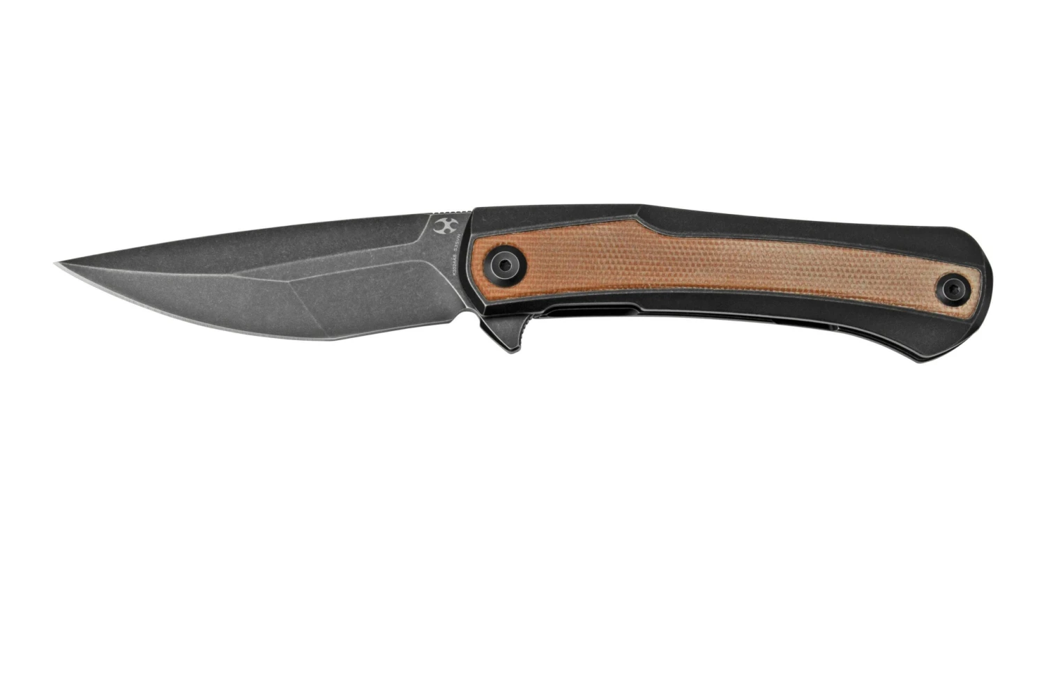 Kansept Kratos K1024A8 Black, Brown Micarta, Couteau De Poche, Ostap Hel Design 3 Kansept Kratos K1024A8 Black, Brown Micarta, Couteau De Poche, Ostap Hel Design