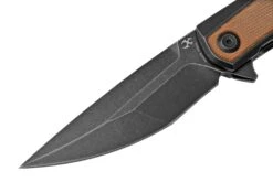 Kansept Kratos K1024A8 Black, Brown Micarta, Couteau De Poche, Ostap Hel Design 10 Kansept Kratos K1024A8 Black, Brown Micarta, Couteau De Poche, Ostap Hel Design -Magasin de couteaux KSK1024A8 03 kansept