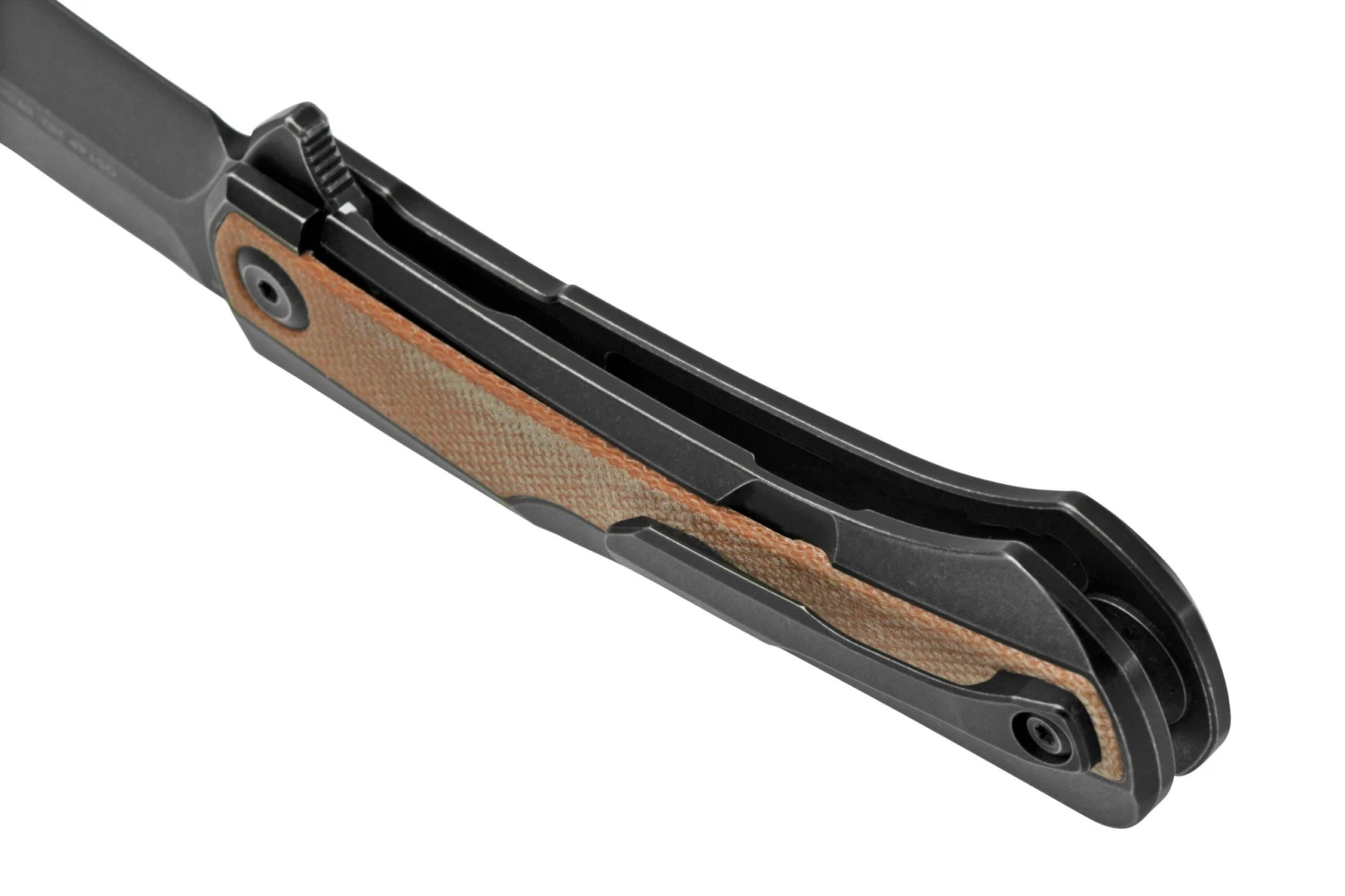 Kansept Kratos K1024A8 Black, Brown Micarta, Couteau De Poche, Ostap Hel Design 6 Kansept Kratos K1024A8 Black, Brown Micarta, Couteau De Poche, Ostap Hel Design – Image 4