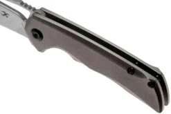 Kansept Mini Kryo K2001B4 Orange Peel Titanium Couteau De Poche, Kim Ning Design -Magasin de couteaux KSK2001B4 07 kansept knives