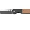 Kansept Warrior T1005T5 Black Tanto, Brown Micarta, Couteau De Poche, Kim Ning Design -Magasin de couteaux KST1005T5 01 kansept
