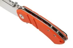 Kansept Korvid M T2030A6 Stonewashed, Orange G10, Couteau De Poche, Justin Koch Design -Magasin de couteaux KST2030A6 07 kansept