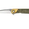 Kizer Comet V3614C1 Brass & Green Micarta, Couteau De Poche -Magasin de couteaux KZV3614C1 01 kizer