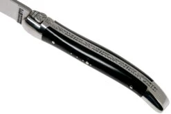 Forge De Laguiole 129INTCNOIBRI 9cm, Micarta Noir, Couteau Laguiole -Magasin de couteaux LA129INTCNOIBRI 07 forge de laguiole