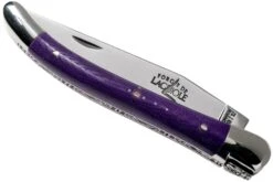 Forge De Laguiole 129INTCVIOBRI 9cm, Micarta Violette, Couteau Laguiole -Magasin de couteaux LA129INTCVIOBRI 04 forge de laguiole