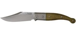 LionSteel Gitano Green Canvas Micarta GT01 CVG Couteau De Poche, Gudy Van Poppel Design