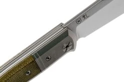 LionSteel Gitano Green Canvas Micarta GT01 CVG Couteau De Poche, Gudy Van Poppel Design -Magasin de couteaux LI GT01 CVG 06 lionsteel