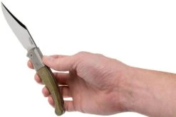 LionSteel Gitano Green Canvas Micarta GT01 CVG Couteau De Poche, Gudy Van Poppel Design -Magasin de couteaux LI GT01 CVG 08 lionsteel