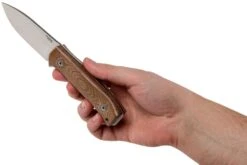 LionSteel M4-CVN M390, Natural Canvas Micarta -Magasin de couteaux LI M4 CVN 06 lionsteel