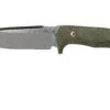 LionSteel T5-CVG Green Canvas Micarta Satin Couteau Fixe -Magasin de couteaux LI T5 CVG 01 lionsteel