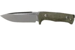 LionSteel T5-CVG Green Canvas Micarta Satin Couteau Fixe