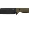 Lionsteel T6 Old Black, Green Canvas Micarta T6B-CVG Couteau Fixe -Magasin de couteaux LI T6B CVG 01 lionsteel