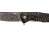 LionSteel TRE DR FC Fibre De Carbone, Raindrop Damast -Magasin de couteaux LI TRE DR FC 01 lionsteel li tre dr fc 01