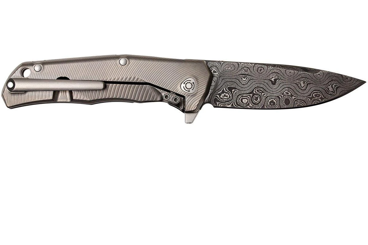 LionSteel TRE DR FC Fibre De Carbone, Raindrop Damast 4 LionSteel TRE DR FC Fibre De Carbone, Raindrop Damast – Image 2