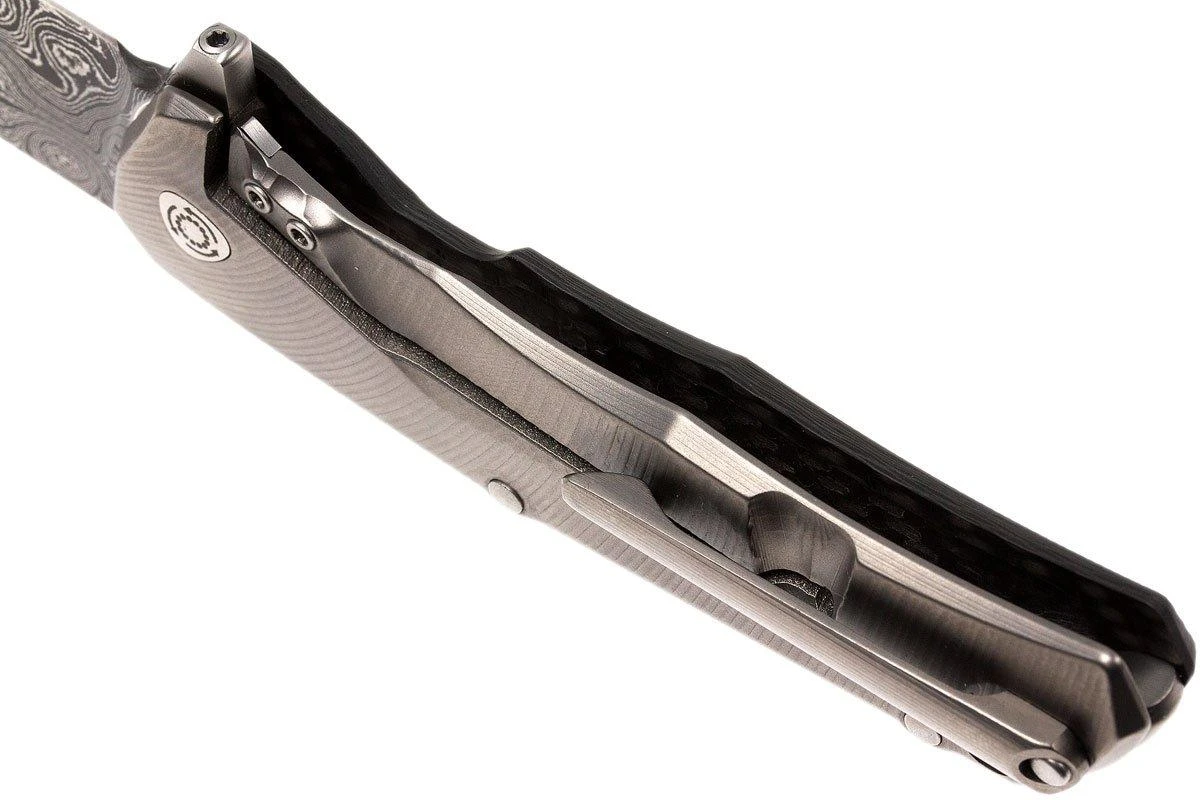 LionSteel TRE DR FC Fibre De Carbone, Raindrop Damast 7 LionSteel TRE DR FC Fibre De Carbone, Raindrop Damast – Image 5