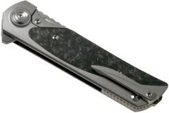 Liong Mah Warrior Two V3 Marble Carbon Fiber Couteau De Poche -Magasin de couteaux LO WA MCF 04 liong mah design