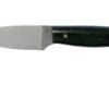 LT Wright Patriot, A2, Polished Black Micarta, Blue Liners, Leather Sheath, Couteau D'outdoor -Magasin de couteaux LT PAT BM BL POL LS 01 lt wright