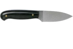 LT Wright Patriot, A2, Polished Black Micarta, Blue Liners, Leather Sheath, Couteau D'outdoor -Magasin de couteaux LT PAT BM BL POL LS 02 lt wright