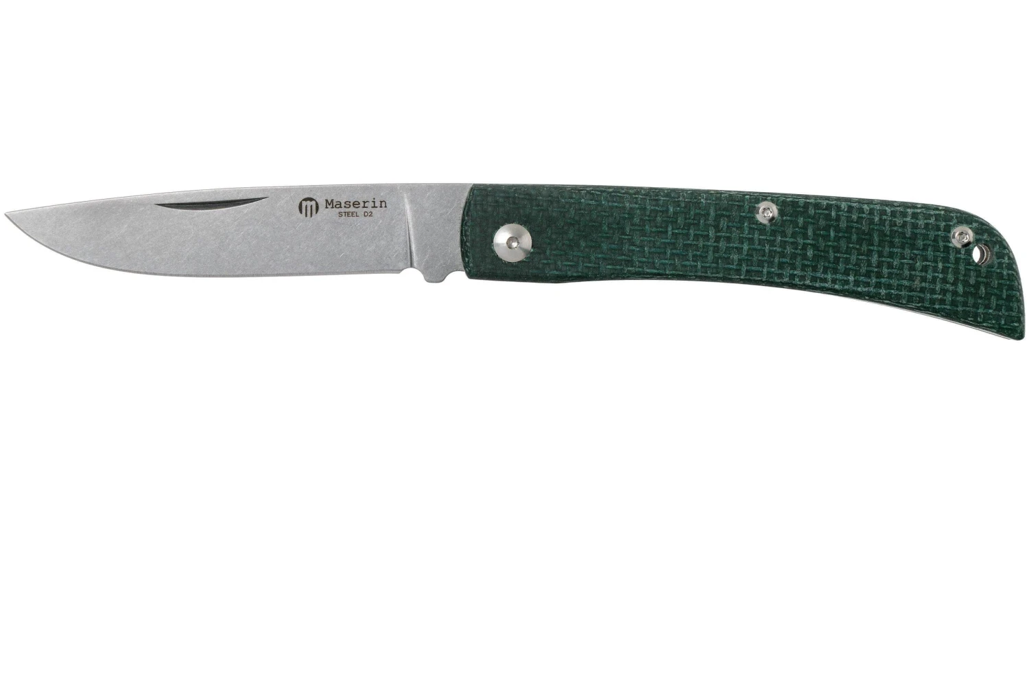 Maserin Scout Green Micarta Couteau De Poche, 163-MV 3 Maserin Scout Green Micarta Couteau De Poche, 163-MV
