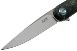 MKM Flame Drop FL01-FCT Marble Carbon Fiber Couteau De Poche, Michael Zieba Design -Magasin de couteaux MMK FL01 FCT 03 mkm knives