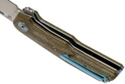 MKM Clap LS01-GC Green Canvas Micarta Couteau De Poche, Bob Terzuola Design 14 MKM Clap LS01-GC Green Canvas Micarta Couteau De Poche, Bob Terzuola Design -Magasin de couteaux MMK LS01 GC 05 mkm knives