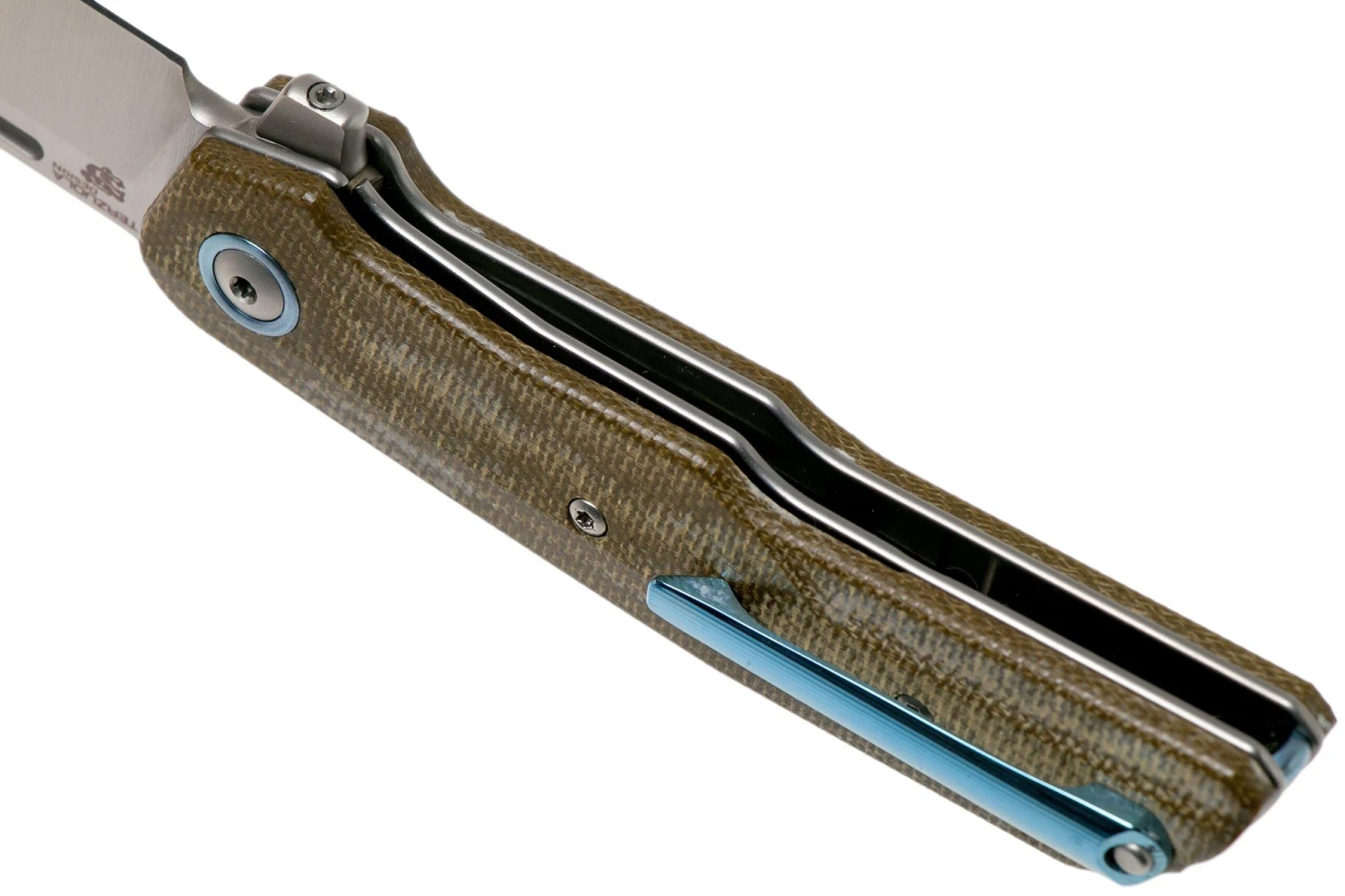 MKM Clap LS01-GC Green Canvas Micarta Couteau De Poche, Bob Terzuola Design 7 MKM Clap LS01-GC Green Canvas Micarta Couteau De Poche, Bob Terzuola Design – Image 5