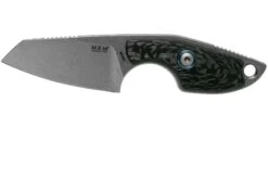 MKM Mikro 2 Wharncliffe, Stonewashed Carbon Fibre Couteau De Cou, Jesper Voxnaes Designr