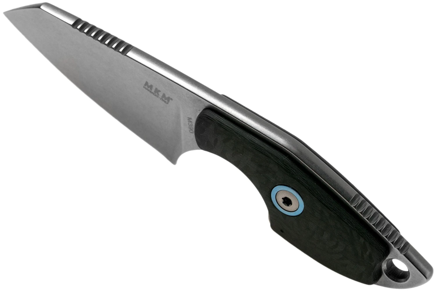 MKM Mikro 2 Wharncliffe, Stonewashed Carbon Fibre Couteau De Cou, Jesper Voxnaes Designr 5 MKM Mikro 2 Wharncliffe, Stonewashed Carbon Fibre Couteau De Cou, Jesper Voxnaes Designr – Image 4