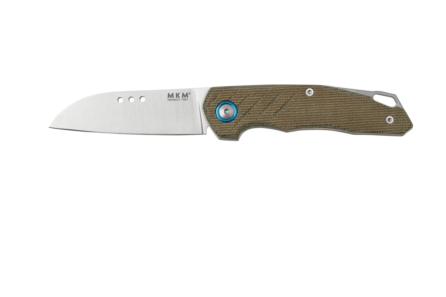 MKM Root RT-GC Satin Green Canvas Micarta, Couteau De Poche, Jens Anso Design 3 MKM Root RT-GC Satin Green Canvas Micarta, Couteau De Poche, Jens Anso Design
