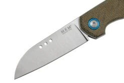 MKM Root RT-GC Satin Green Canvas Micarta, Couteau De Poche, Jens Anso Design 11 MKM Root RT-GC Satin Green Canvas Micarta, Couteau De Poche, Jens Anso Design -Magasin de couteaux MMK RT GC 03 mkm