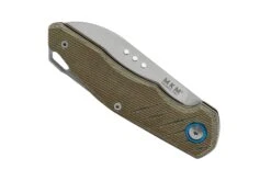 MKM Root RT-GC Satin Green Canvas Micarta, Couteau De Poche, Jens Anso Design 14 MKM Root RT-GC Satin Green Canvas Micarta, Couteau De Poche, Jens Anso Design -Magasin de couteaux MMK RT GC 06 mkm