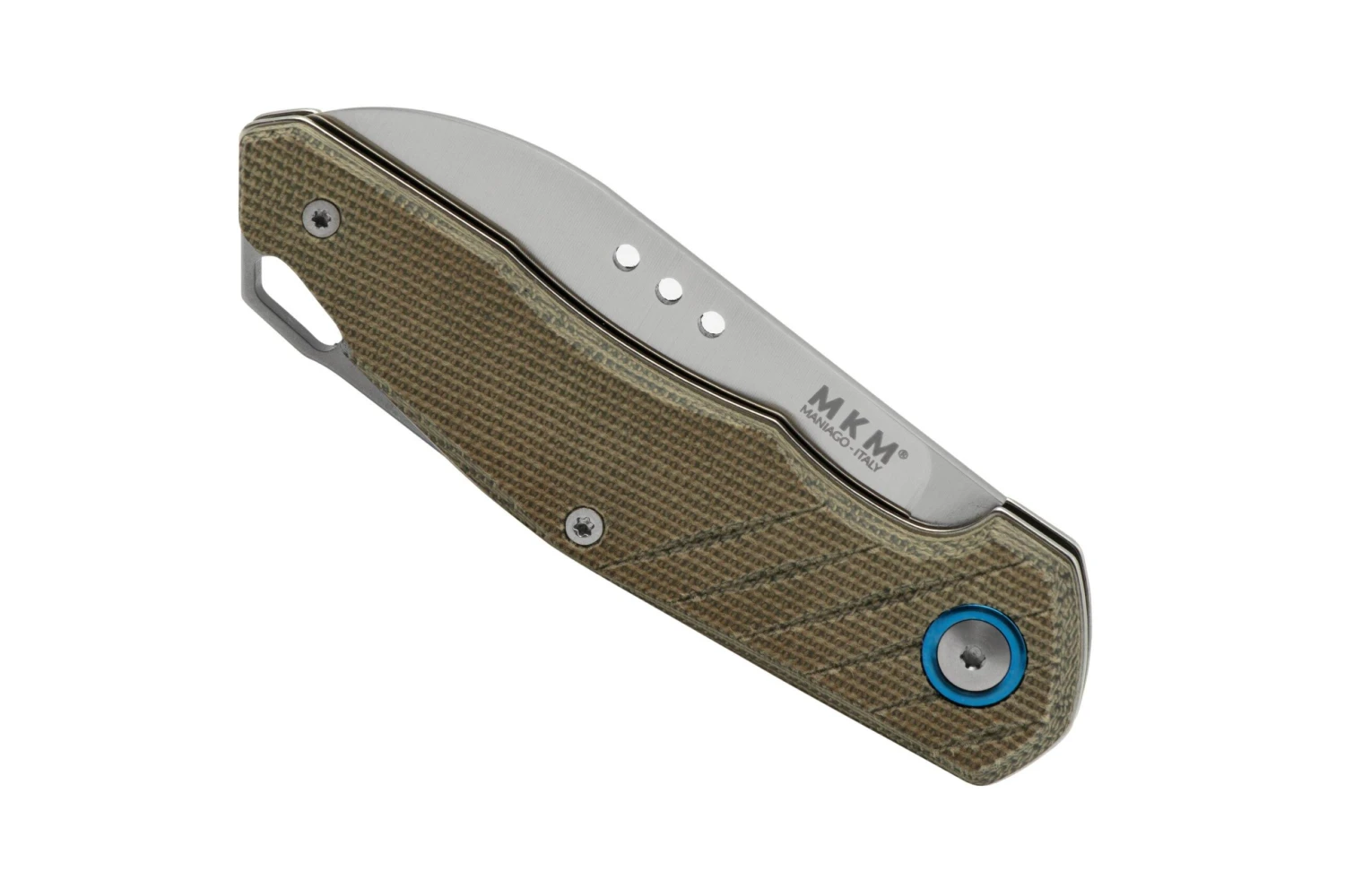 MKM Root RT-GC Satin Green Canvas Micarta, Couteau De Poche, Jens Anso Design 8 MKM Root RT-GC Satin Green Canvas Micarta, Couteau De Poche, Jens Anso Design – Image 6