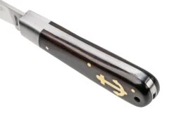 Otter Anchor Knife 173 M.L. Large Carbon, Grenadilla, Brass Anchor, Couteau De Poche -Magasin de couteaux OR173ML 07 otter
