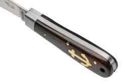 Otter Anchor Knife 174 M.L. Small Carbon, Grenadilla, Brass Anchor, Couteau De Poche -Magasin de couteaux OR174ML 07 otter