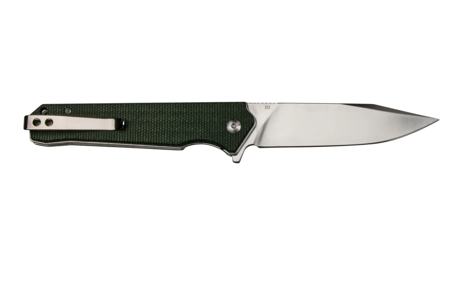 QSP Knife Mamba V2 QS111-I1 Satin, Green Micarta Couteau De Poche 4 QSP Knife Mamba V2 QS111-I1 Satin, Green Micarta Couteau De Poche – Image 2