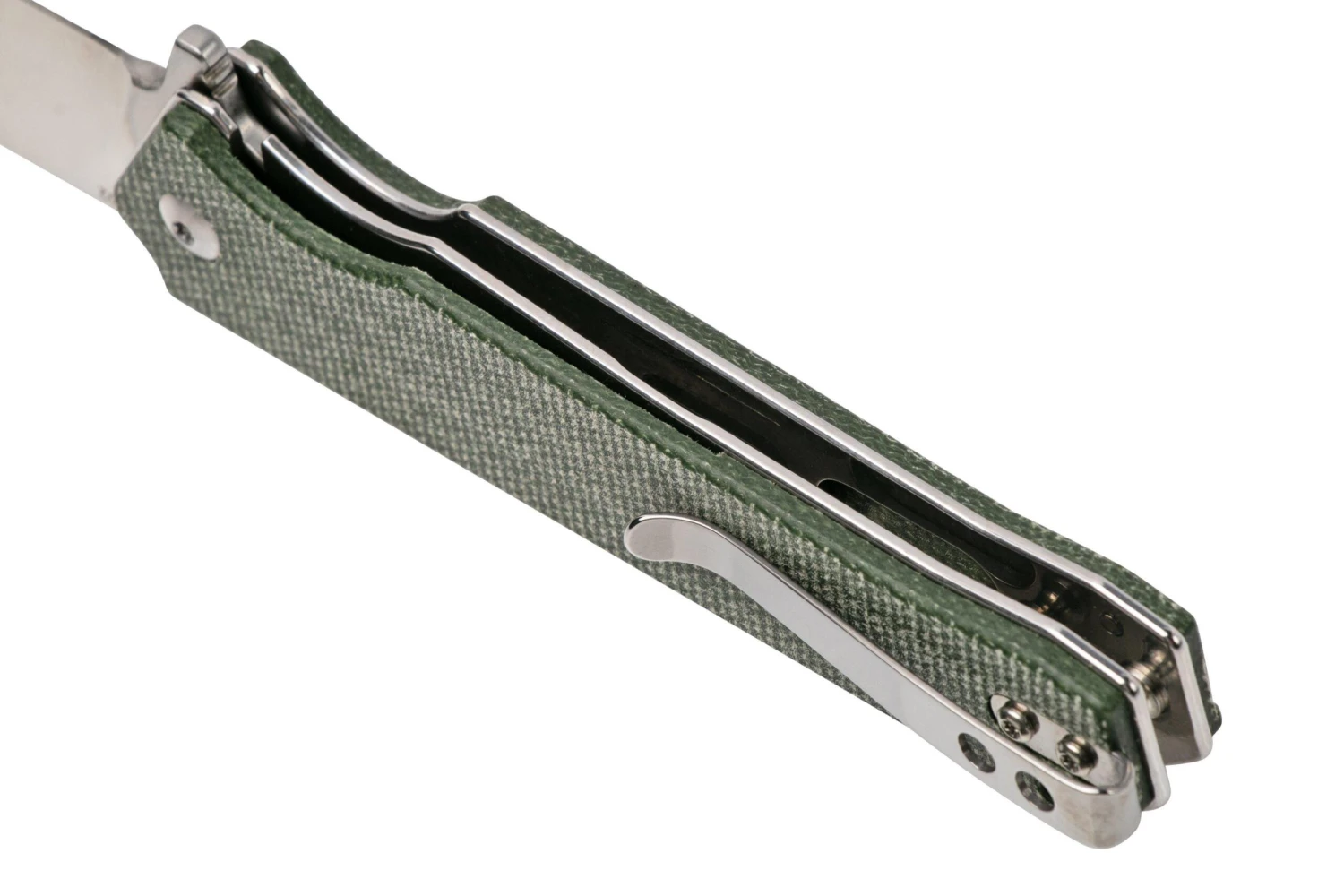 QSP Knife Mamba V2 QS111-I1 Satin, Green Micarta Couteau De Poche 7 QSP Knife Mamba V2 QS111-I1 Satin, Green Micarta Couteau De Poche – Image 5