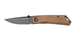 Real Steel Luna Boost Premium, M390, Brown Micarta, Knivesandtools Exclusive Couteau De Poche