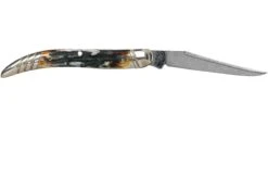 Rough Ryder Toothpick Cinnamon Stag RR2154 Damascus Slipjoint Couteau De Poche -Magasin de couteaux RY2154 02 rough ryder