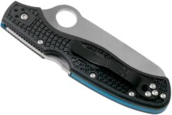 Spyderco Rescue 3 Thin Blue Line C14FSBKBL3 Couteau De Sauvetage Dentelé -Magasin de couteaux SPC14FSBKBL3 04 spyderco