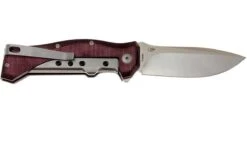 Viper Ten 5922CBR N690Co Satin, Burgundy Micarta