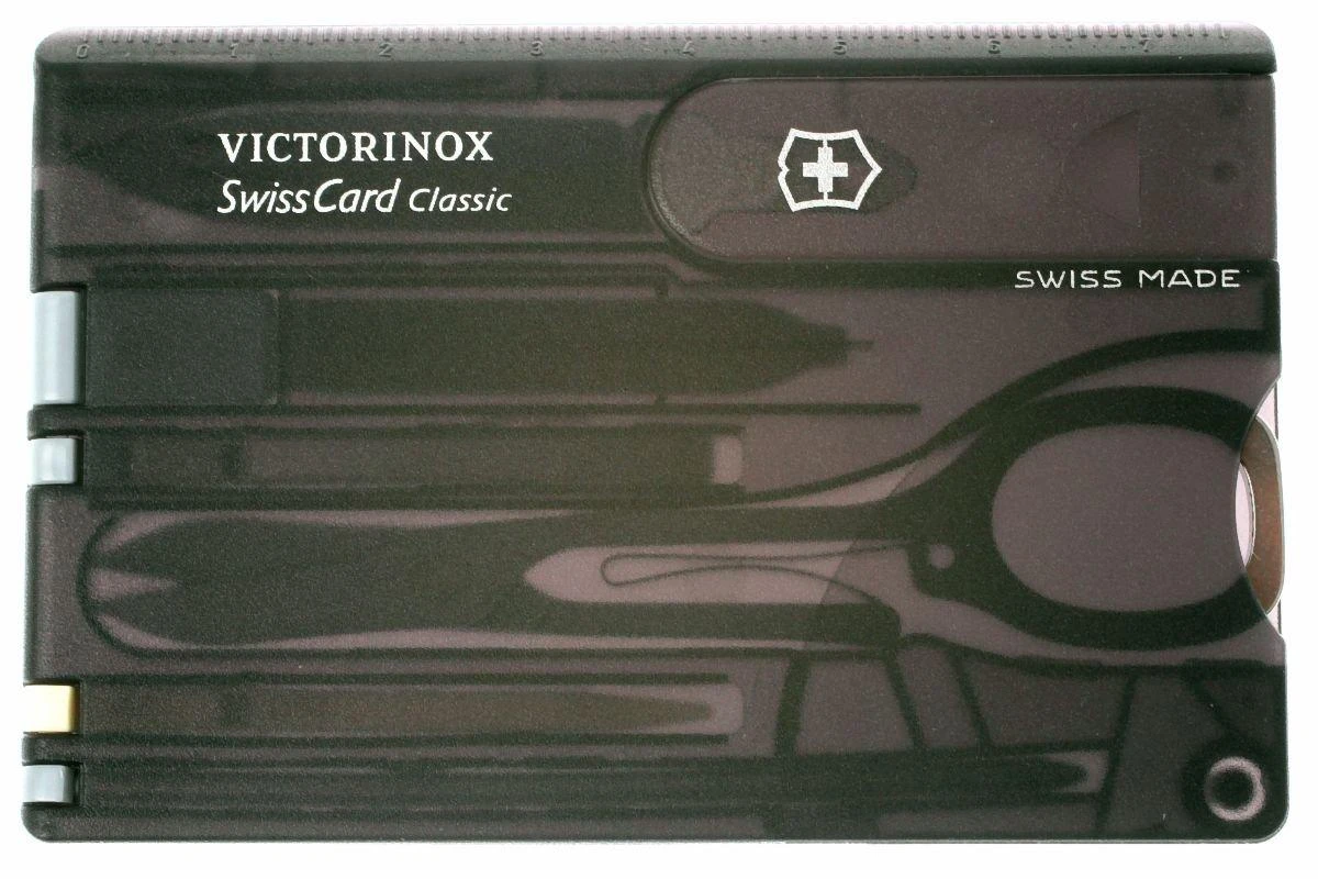 Victorinox SwissCard Classic Noir Transparent 0.7133.T3 3 Victorinox SwissCard Classic Noir Transparent 0.7133.T3