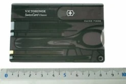 Victorinox SwissCard Classic Noir Transparent 0.7133.T3 11 Victorinox SwissCard Classic Noir Transparent 0.7133.T3 -Magasin de couteaux VT 07133T3 05 victorinox swisscard transparant zwart vt07133t3 d5