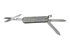 Victorinox Classic SD Brilliant, Damast, 0.6221.34 Couteau Suisse -Magasin de couteaux VT0 6221 34 02 victorinox