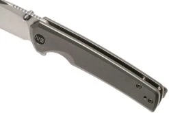 WE Knife Subjugator WE21014C-1 Satin, Gray Titanium Couteau De Poche -Magasin de couteaux WKWE21014C 1 07 we knife